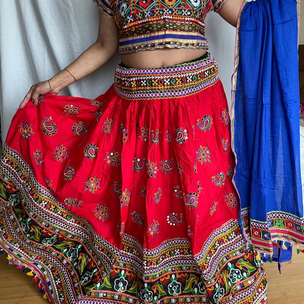 Indian Lehenga Garba Choli Colorful Gujurati